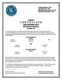 KCMA Certifications