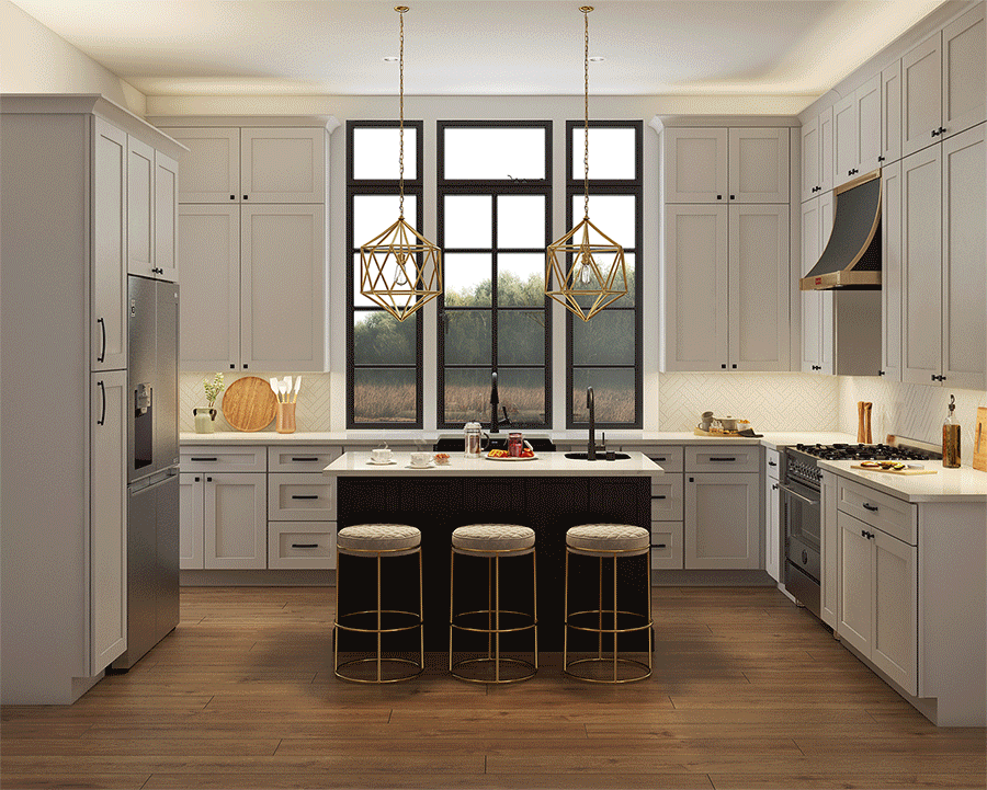 A gif showcasing different TandemLED™ white light temperatures, and their potential usage.