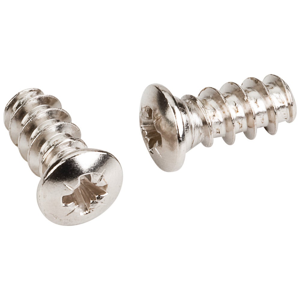 6.3 mm x 13.2 mm Nickel Plated #2 Pozi Drive 9 mm Pan Head Euro Screw Sold by the Box (2,500). Order 2.5 for a box of 2,500 screws