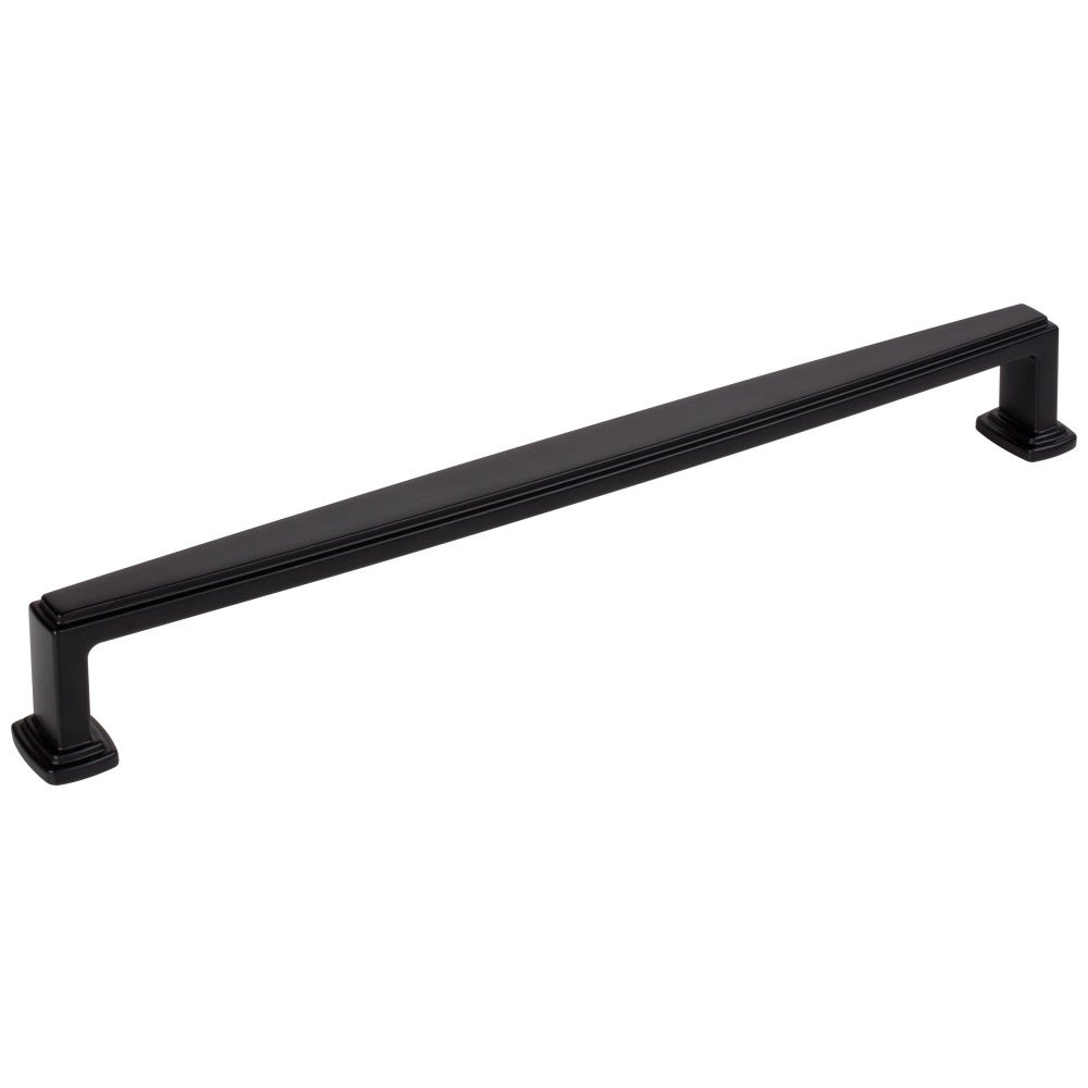 12" Center-to-Center Matte Black Richard Appliance Handle