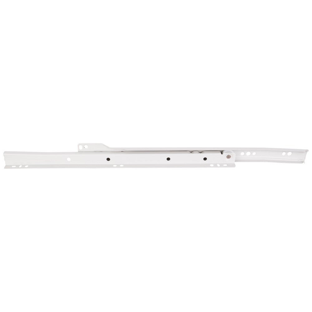 20" (500 mm) Economy Cream White Self-closing 3/4 extension Side Mount Epoxy Slide - Builder Pack