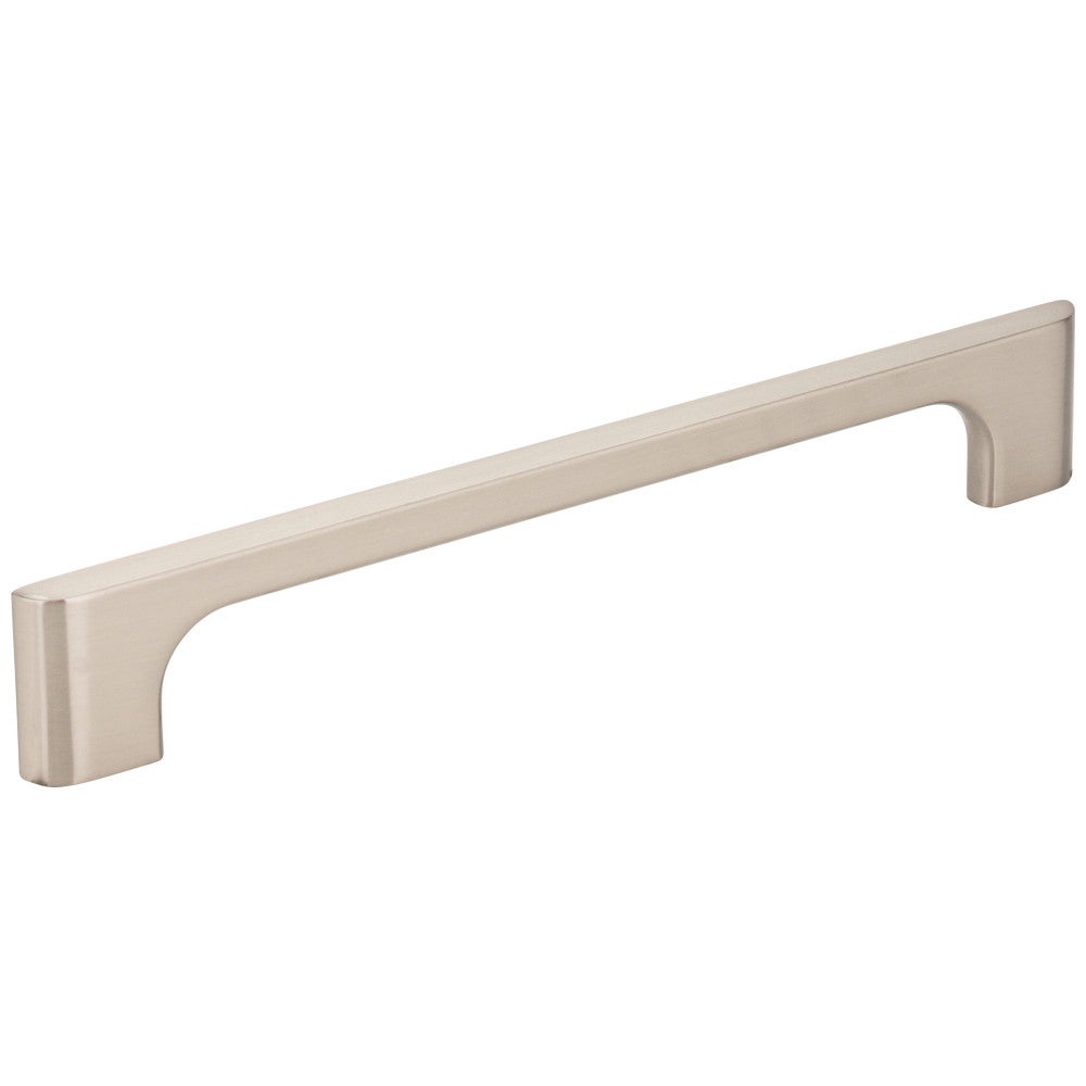 160 mm Center-to-Center Satin Nickel Asymmetrical Leyton Cabinet Pull