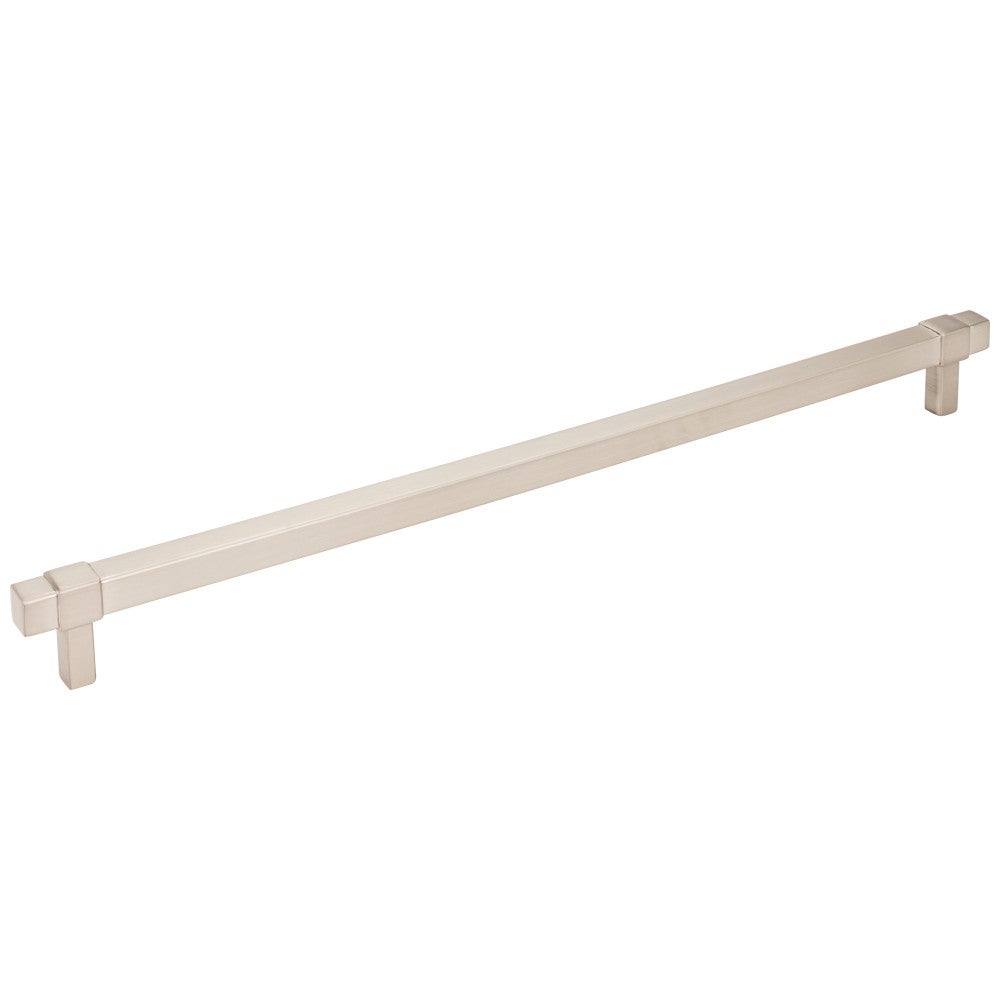305 mm Center-to-Center Satin Nickel Square Zane Cabinet Pull