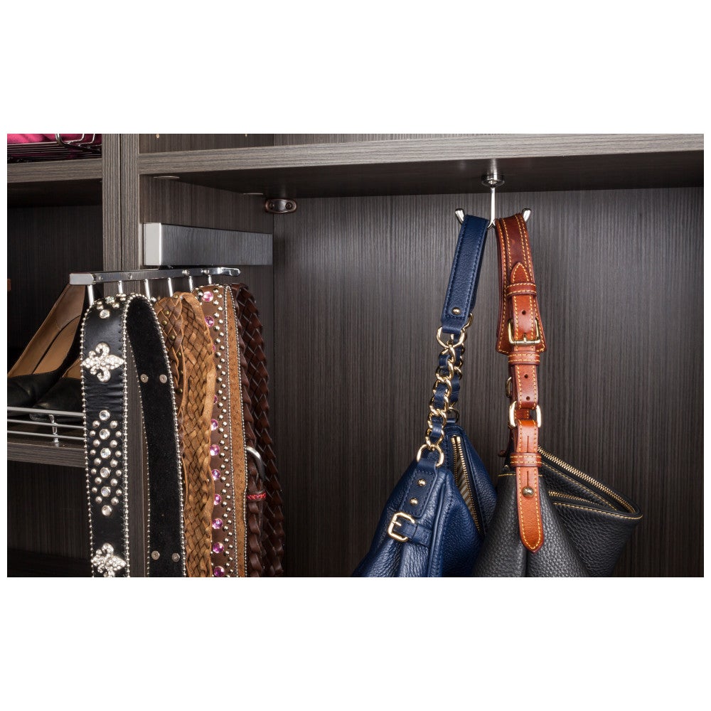 Brushed Oil Rubbed Bronze 12" Sliding Belt Rack