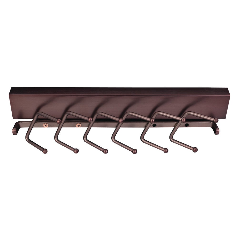 Brushed Oil Rubbed Bronze 12" Sliding Tie Rack