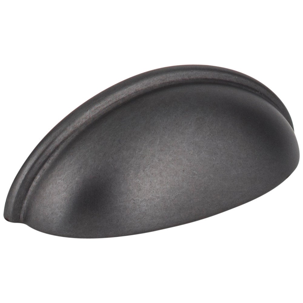 3" Center-to-Center Gun Metal Florence Cabinet Cup Pull