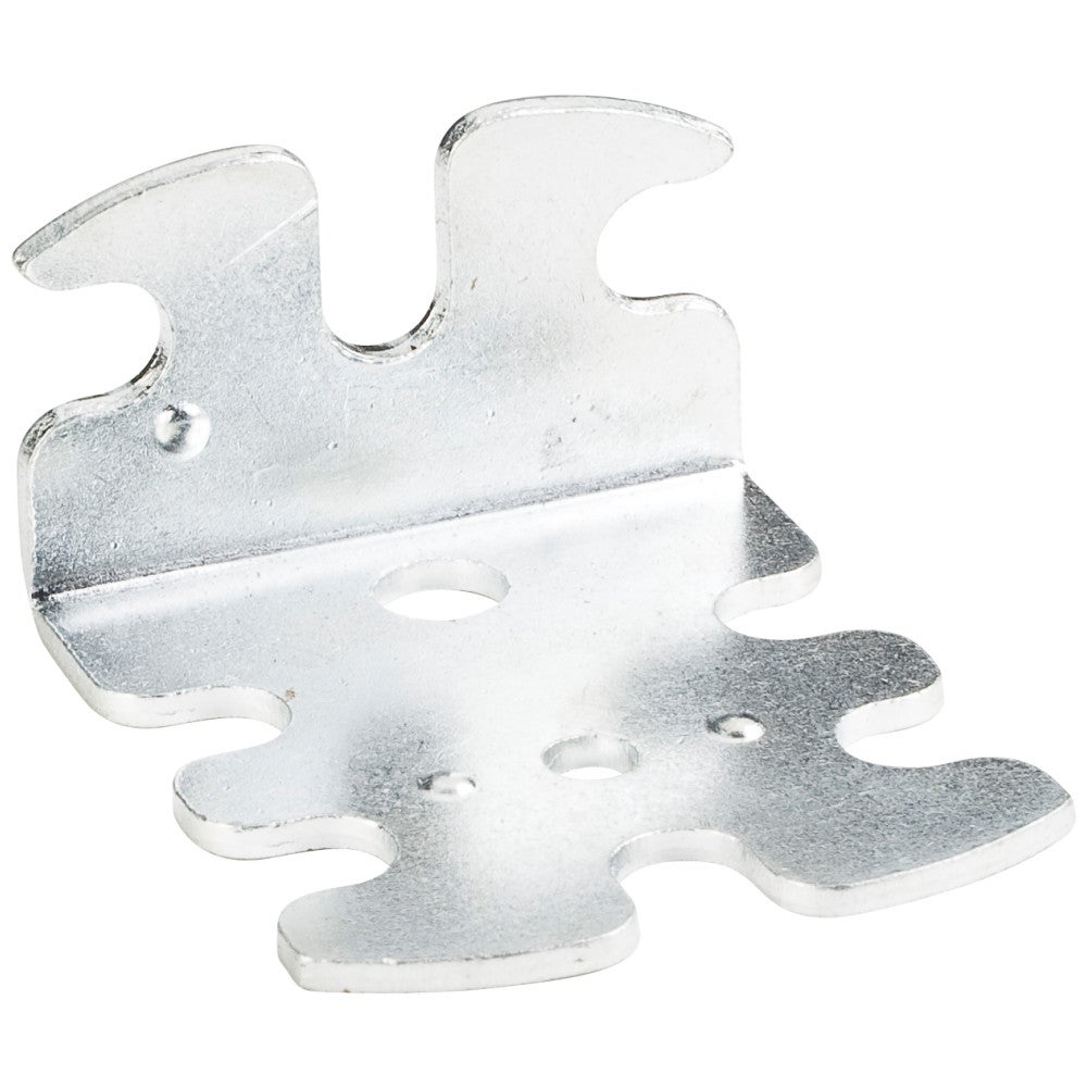 42 mm x 47 mm x 23 mm Zinc Plated Euro Bracket with 32 mm Hole Spacing