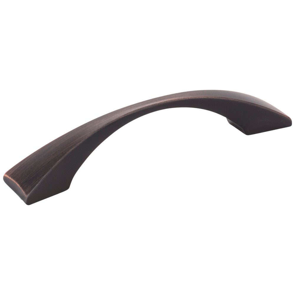 96 mm Center-to-Center Brushed Oil Rubbed Bronze Square Glendale Cabinet Pull