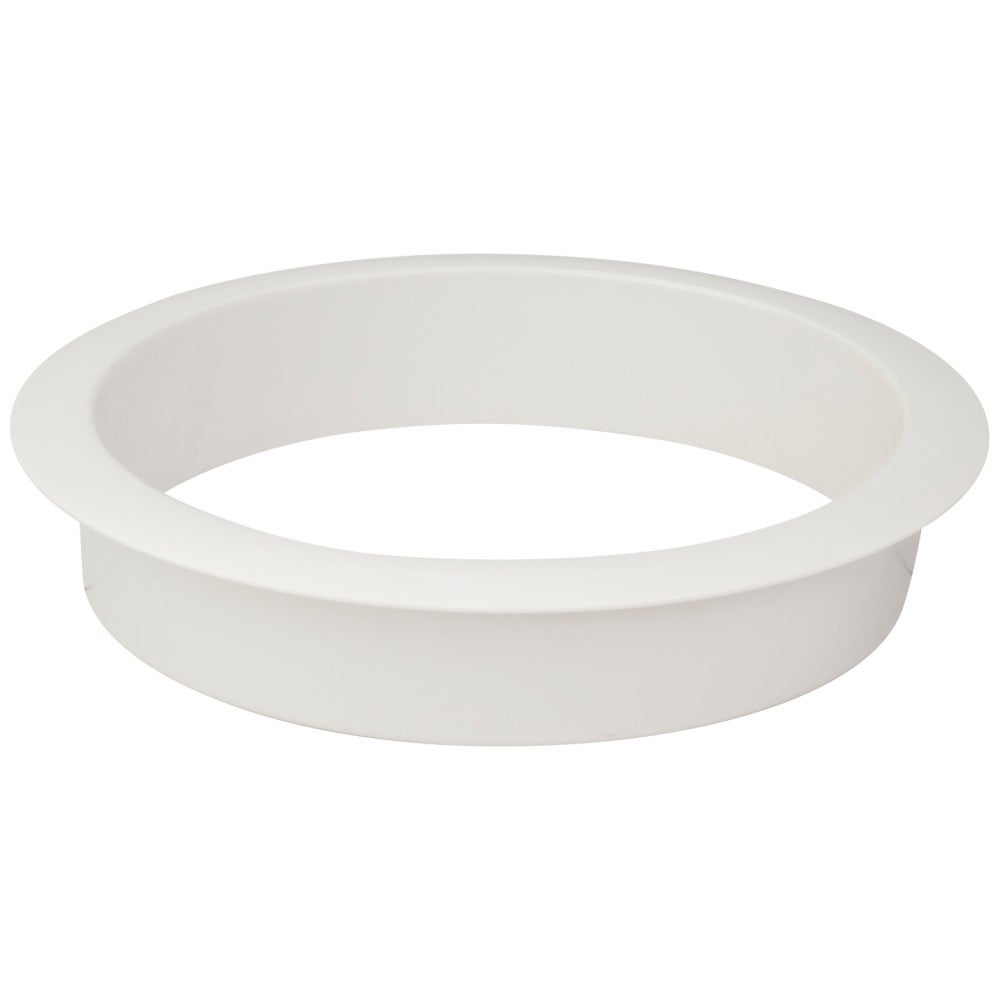 Open White Plastic Grommet for 5" Diameter Hole