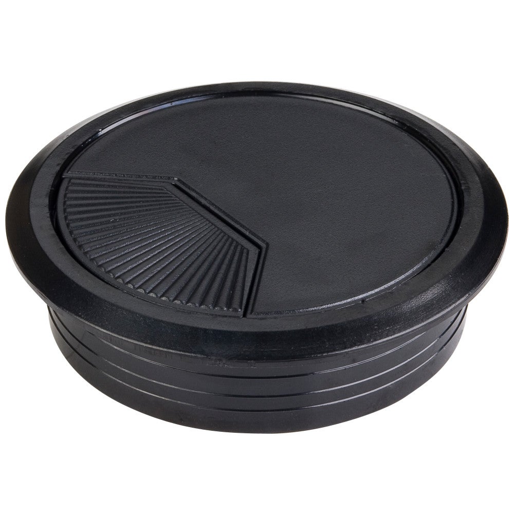 Black 3 Piece Adj. Spring Closure Grommet for 75 mm Diameter Hole