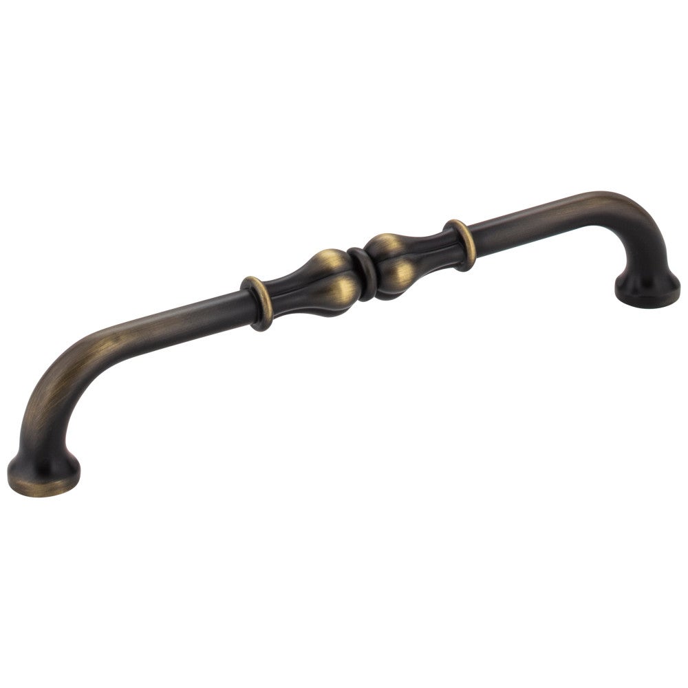 160 mm Center-to-Center Antique Brushed Satin Brass Bella Cabinet Pull