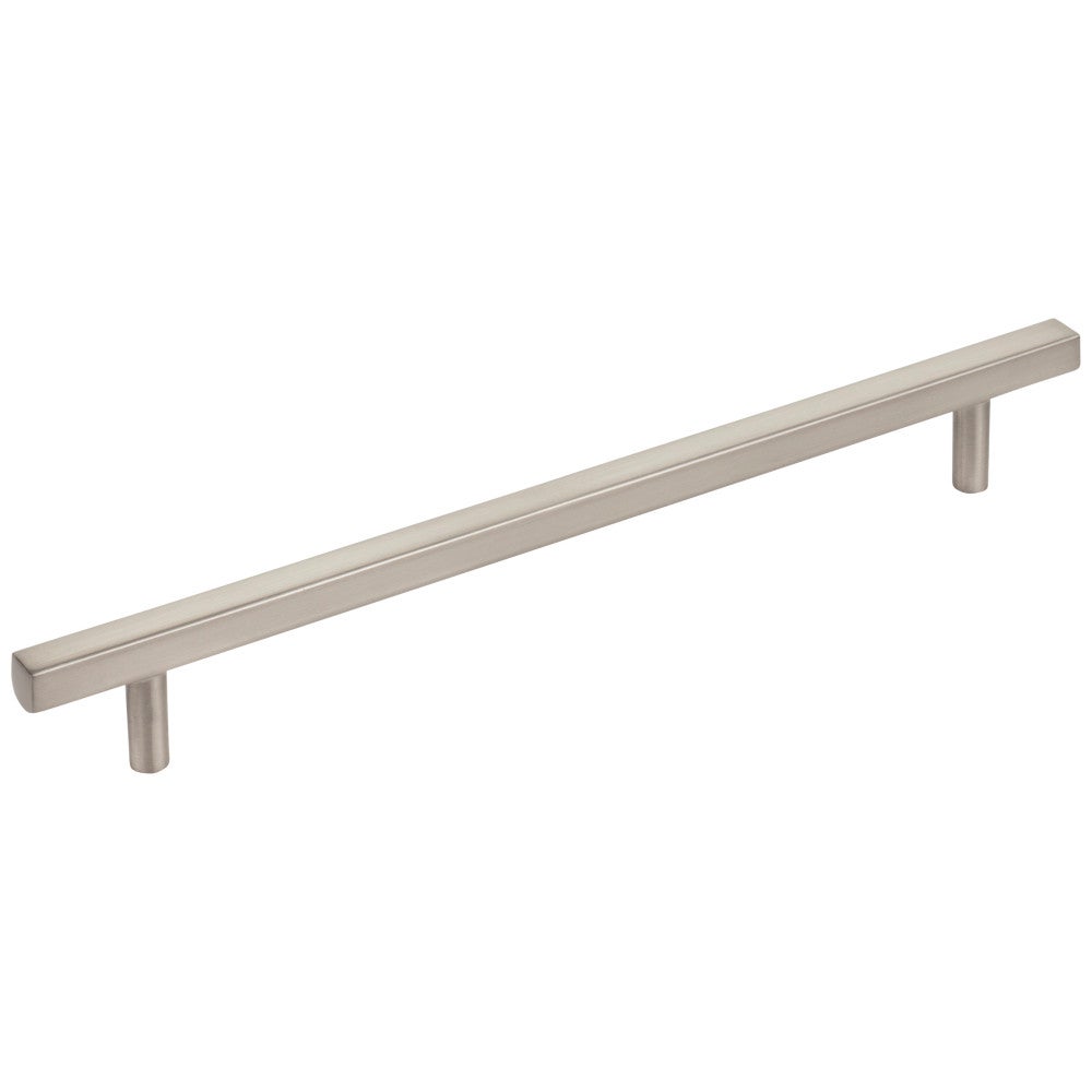 192 mm Center-to-Center Satin Nickel Square Dominique Cabinet Bar Pull