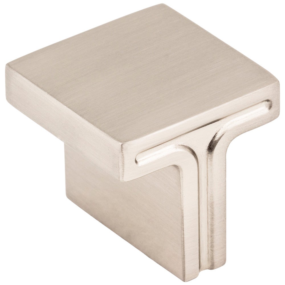 1-1/8" Overall Length Square Anwick Cabinet Knob