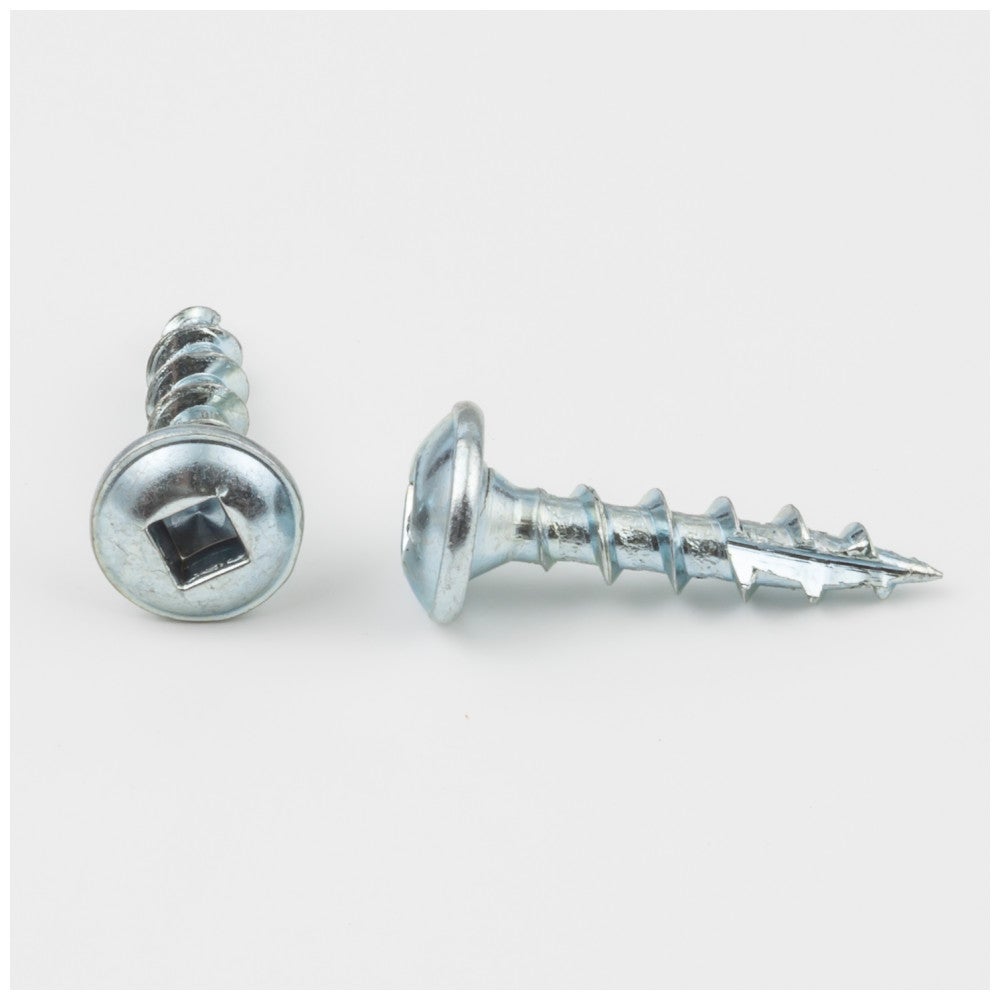 #8 x 3/4" Zinc Plated Type 17 Square Drive Coarse Thread Pan Washer Head Screw Sold by the Box. Order 3 for a box of 3,000 Screws