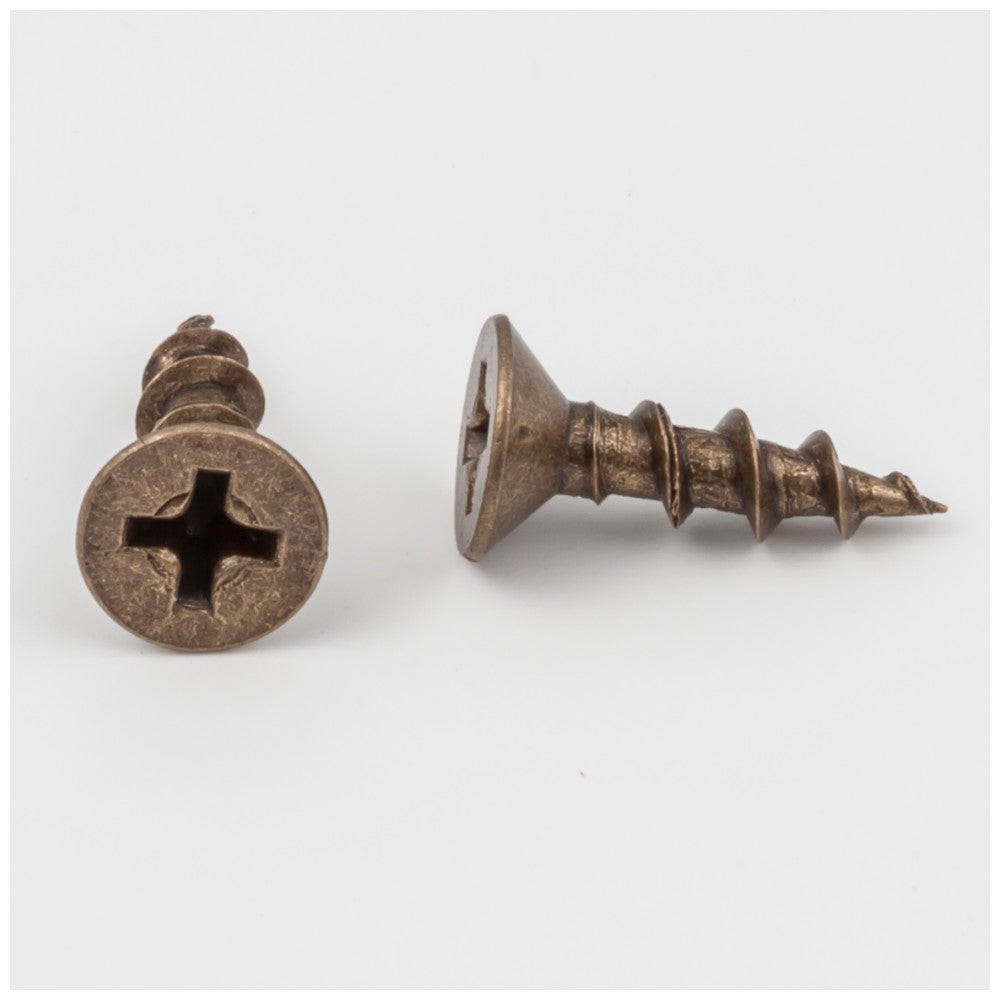 #8 x 5/8" Antique Brass Phillips Drive Coarse Thread Flat Head Screw Sold by the Box (3,500). Order 3.5 for a Box of 3,500 Screws