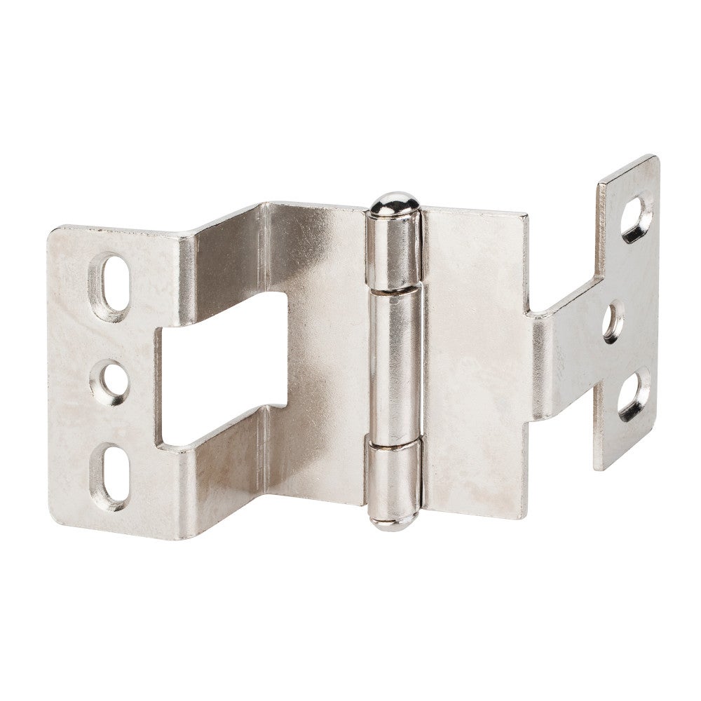 Bright Nickel Heavy Duty 3-Knuckle 270 Degree 3/4" x 3/4" Hinge 19 mm x 19 mm