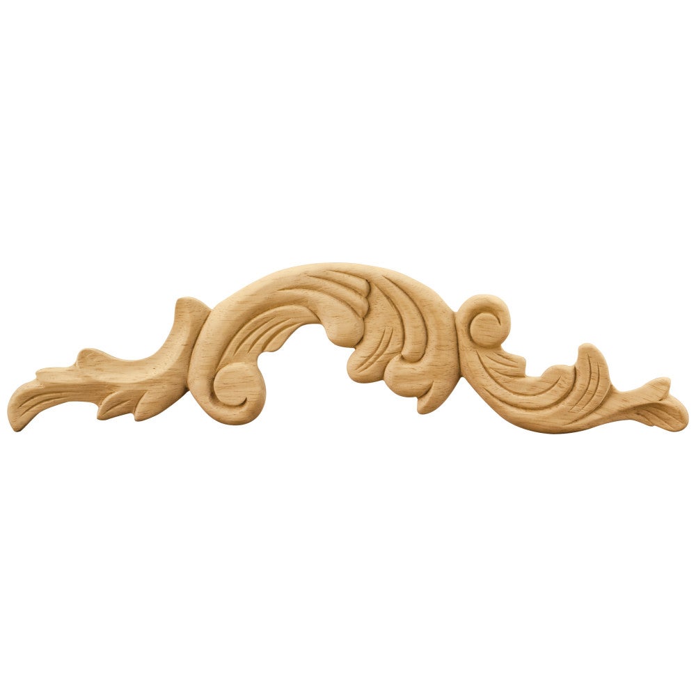 12-1/4" W x 1/4" D x 3" H Left Acanthus Appliqué