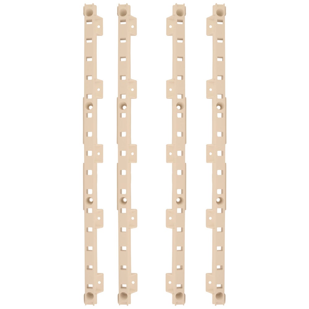 4-quick Tray Pilasters 1-1/4" With 8 Hook Dowels & 8 Screws Finish:  Beige