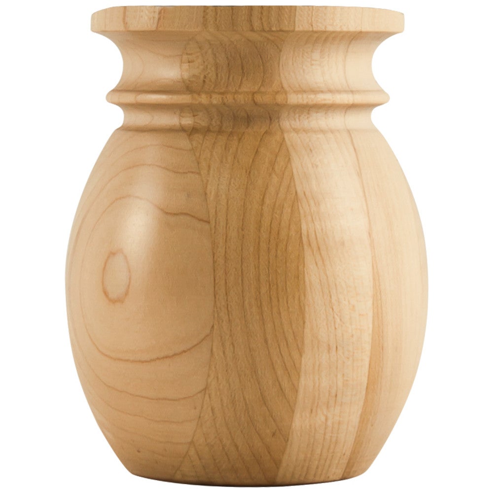 4" W x 4" D x 5" H Bullnose & Cove Bun Foot