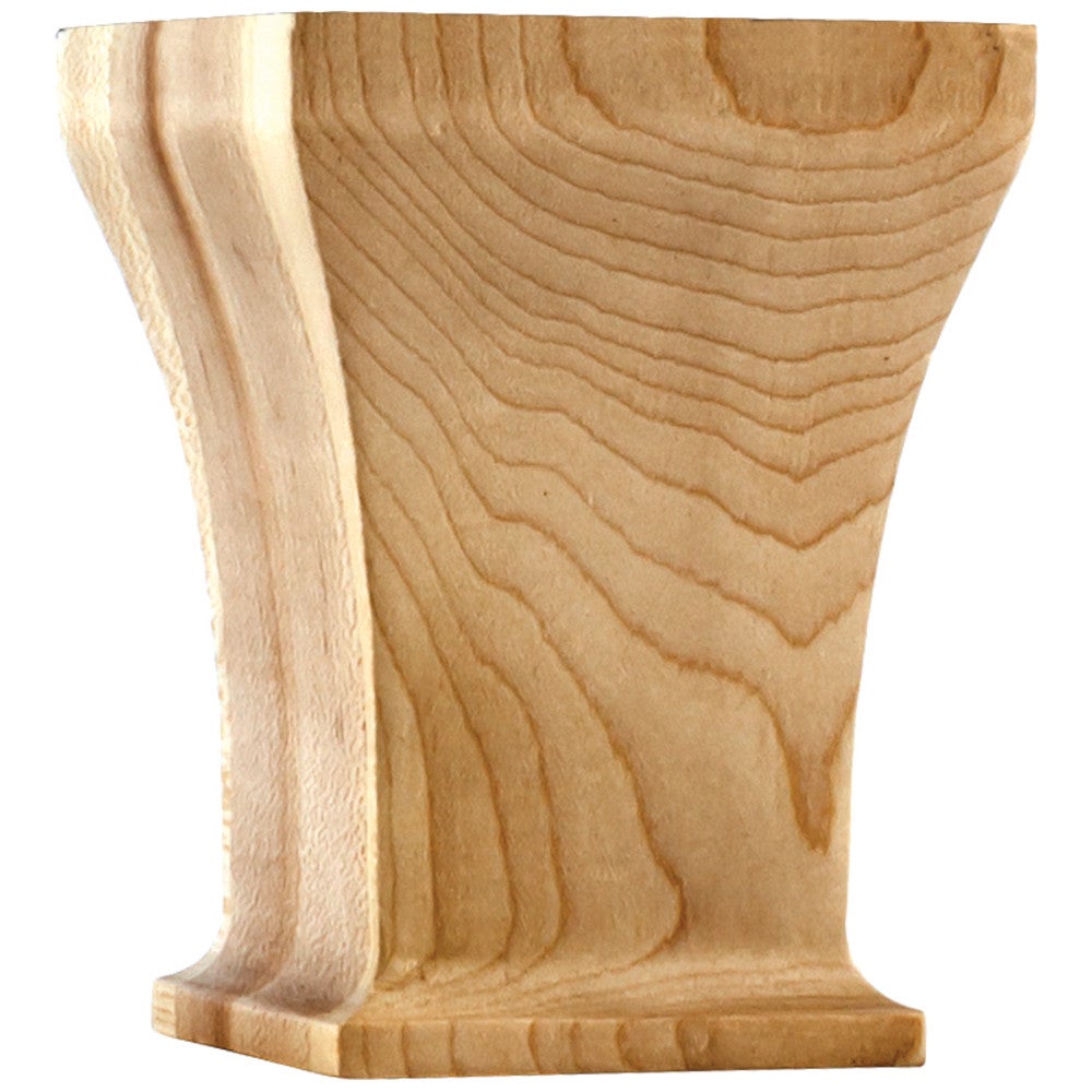 3-1/2" W x 3-1/2" D x 4-1/2" H Greek Bun Foot