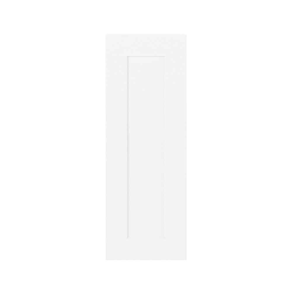11-17/32" W x 29-9/32" H x 3/4" D Catalina Base Door No Bore - Polar White