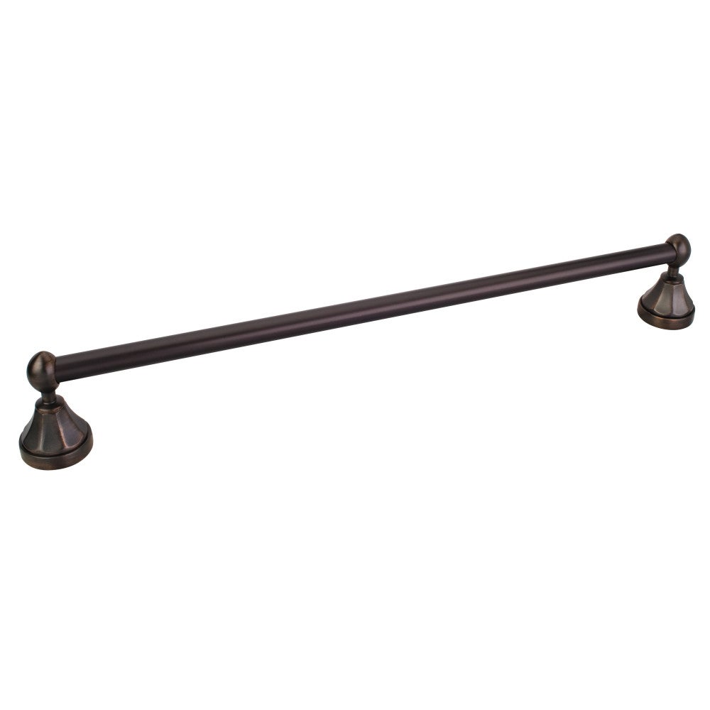 Newbury Brushed Oil Rubbed Bronze 24" Single Towel Bar- Retail Packaged
