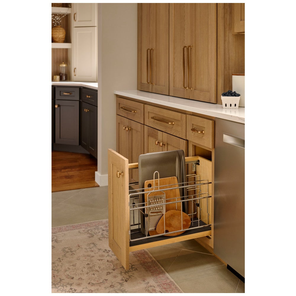 8" "No Wiggle" Soft-close Tray Divider Pullout
