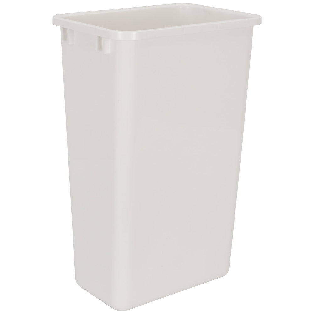 White 50 Quart Plastic Waste Container