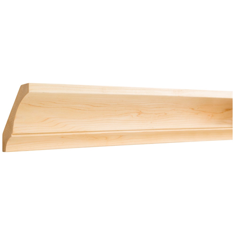 3/4" D x 4" H Poplar Contemporary Cove Crown Moulding
