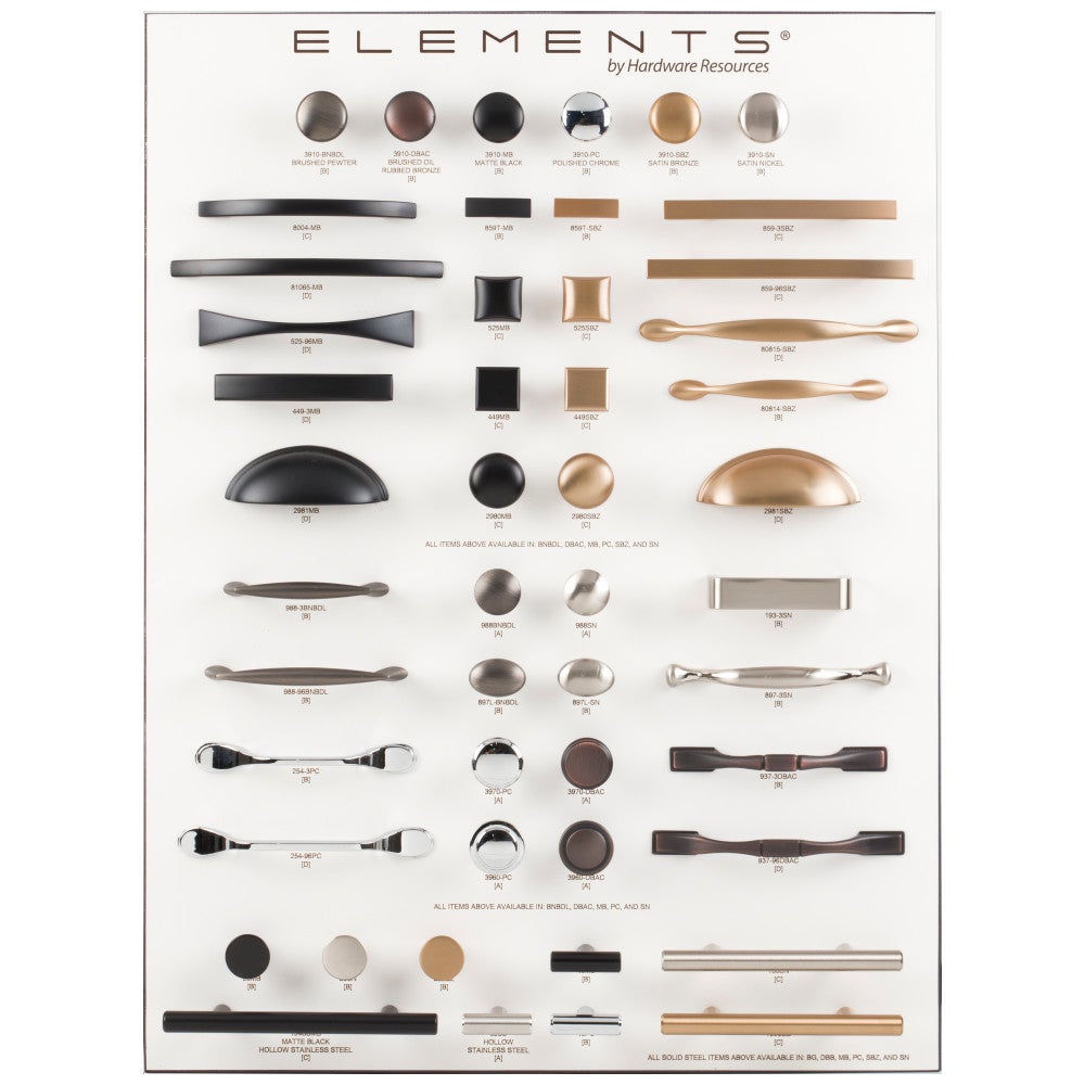 Elements Variety White Display Board