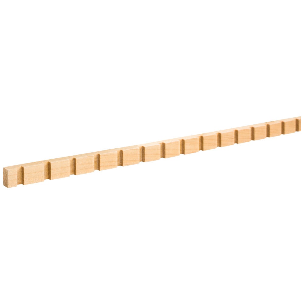 3/8" D x 9/16" H Dentil Moulding