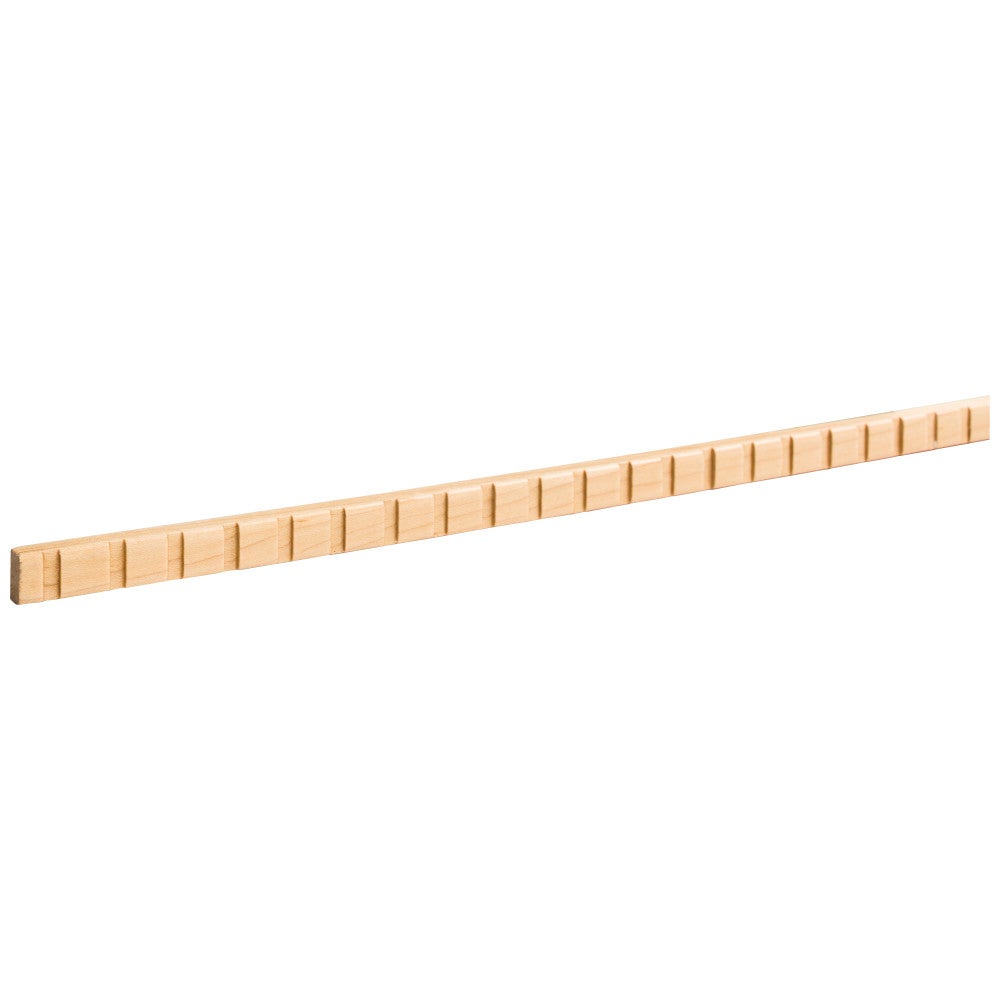 1/4" D x 1/2" H Dentil Moulding