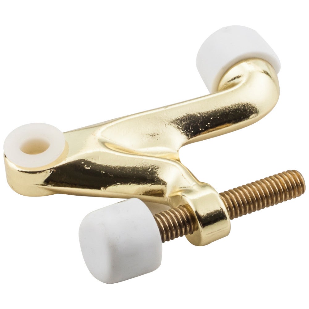Hinge Pin Door Stop - Polished Brass