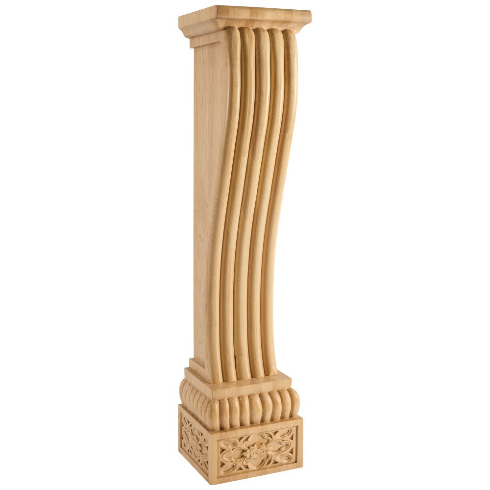 8" W x 8" D x 36" H Baroque Fireplace Corbel