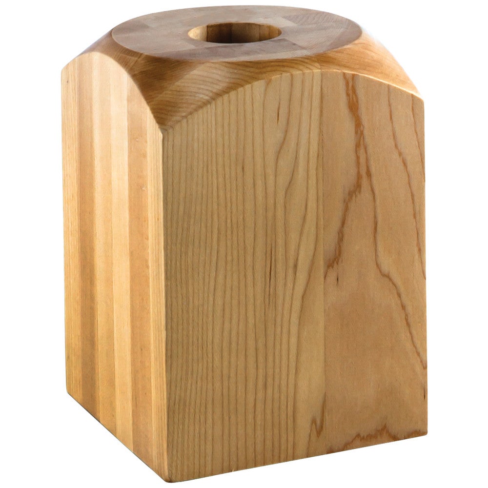 5-1/16" W x 5-1/16" D x 7-1/16" H Rubberwood Fireplace Column Base