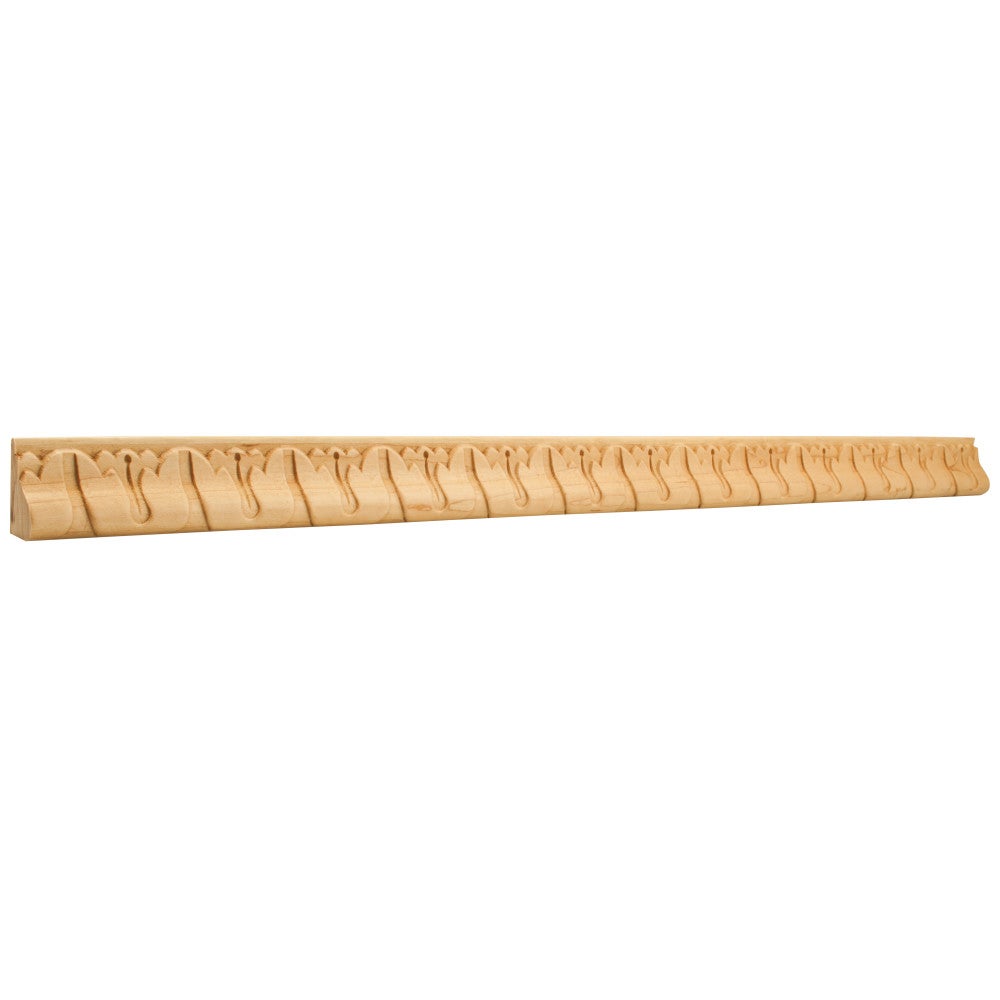 3/4" D x 1-5/16" H Tulip Hand Carved Moulding