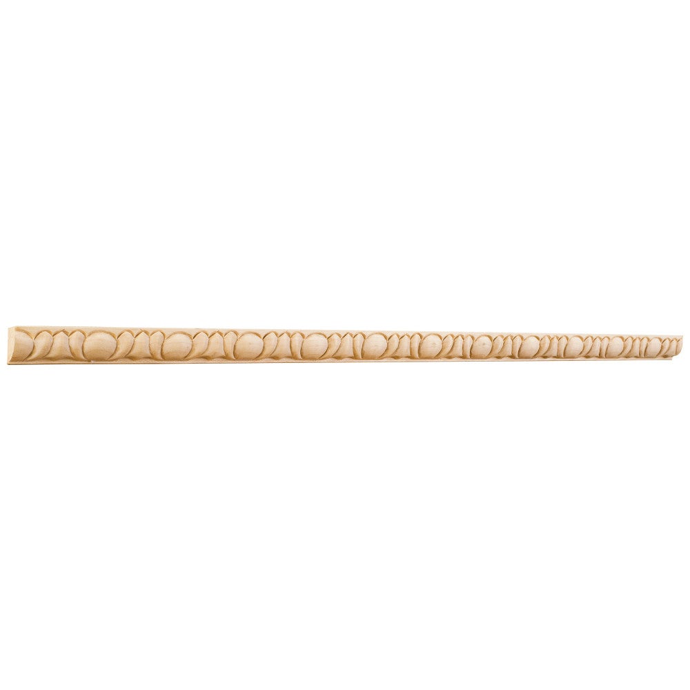 5/16" D x 5/8" H Maple Egg & Dart Hand Carved Moulding