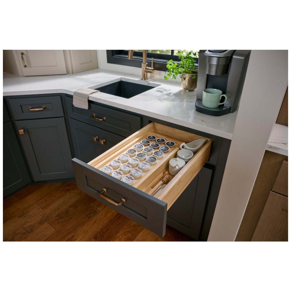 Adjustable Drop-In Coffee Pod Drawer Insert