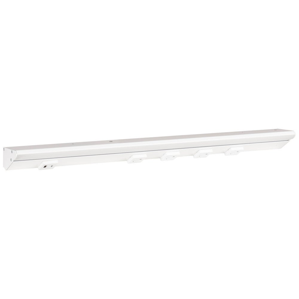 24-1/2" RM USB Series Lighted Power Strip, 600 Lm/Ft Higher Output, White finish, White receptacles, Warm White 2700K