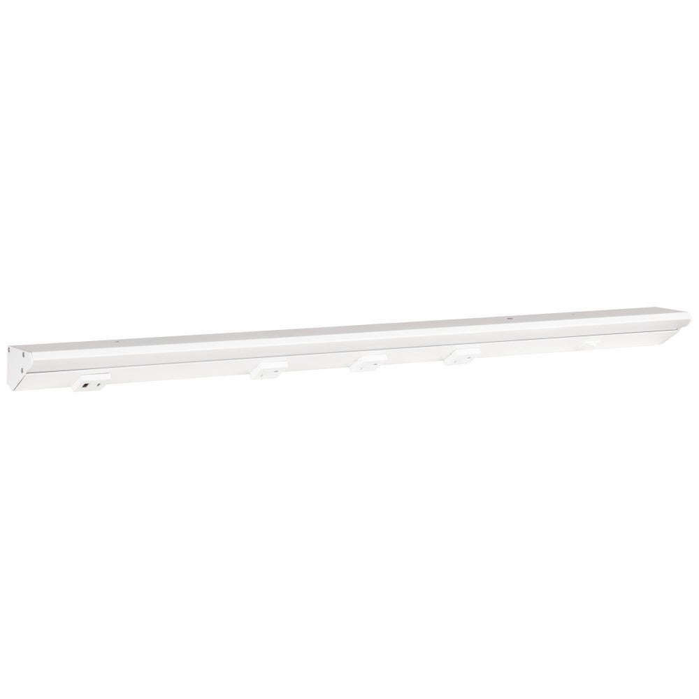 30-1/2" DV USB Series Lighted Power Strip, 400 Lm/Ft High Output, White finish, White receptacles, Cool White 4000K