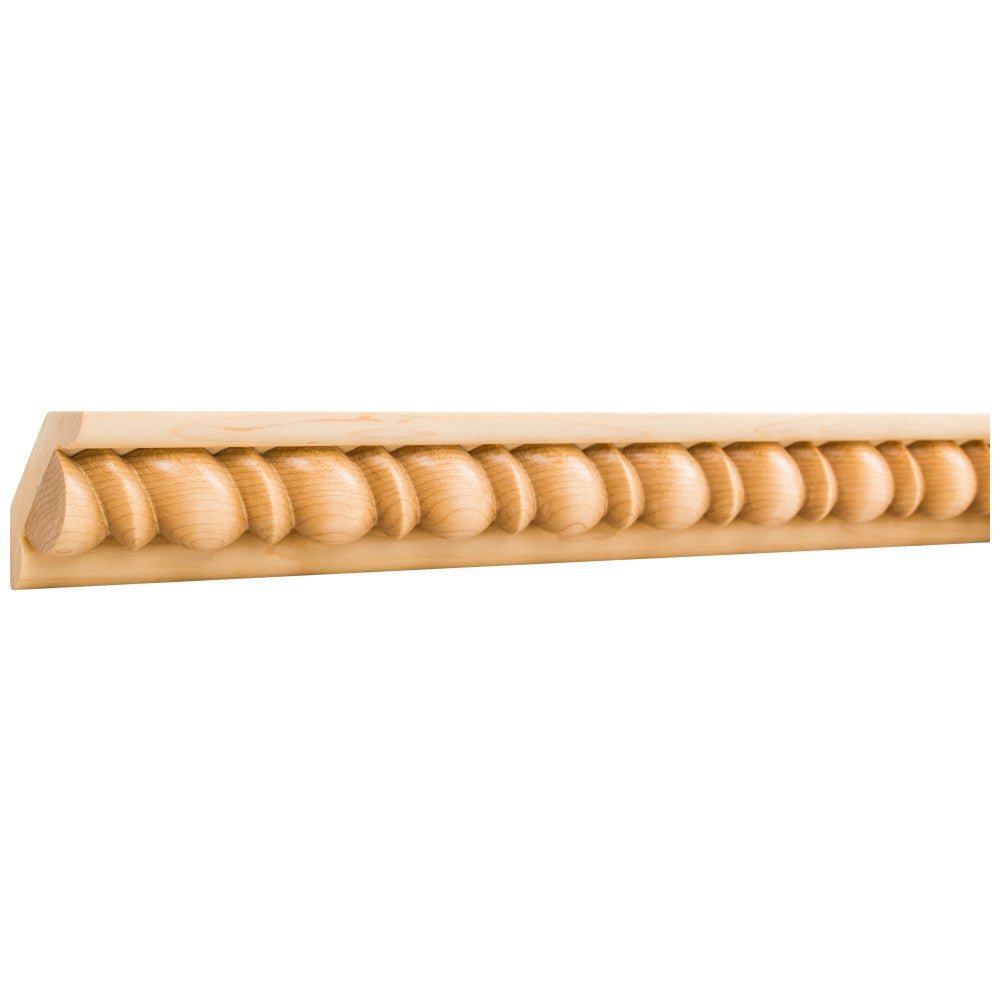 1-1/16" D x 2-3/4" H Beaded Rope Corner Moulding