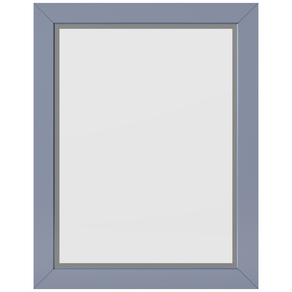 22" W x 1" D x 28" H Blue Steel Cade mirror