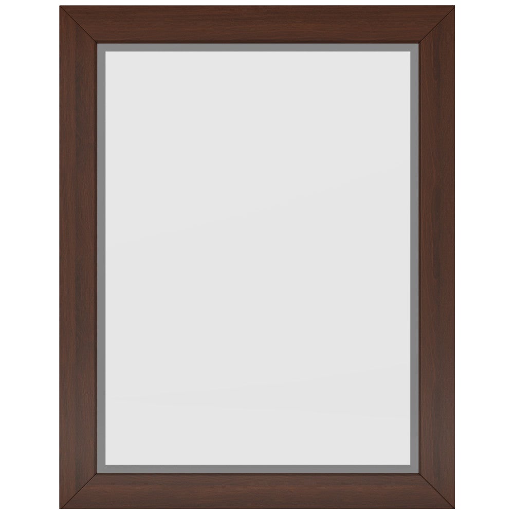 22" W x 1" D x 28" H Dark Walnut Cade mirror