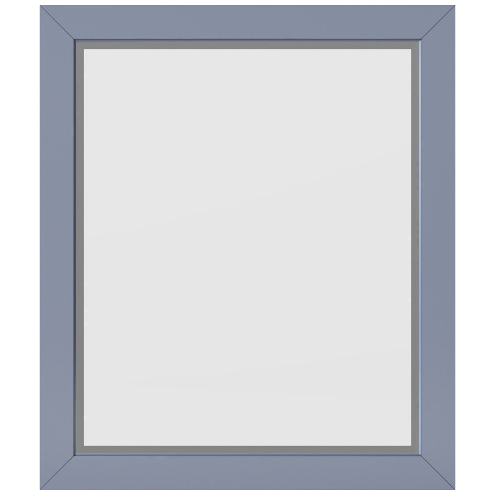 25 W x 1" D x 28" H Blue Steel Cade mirror