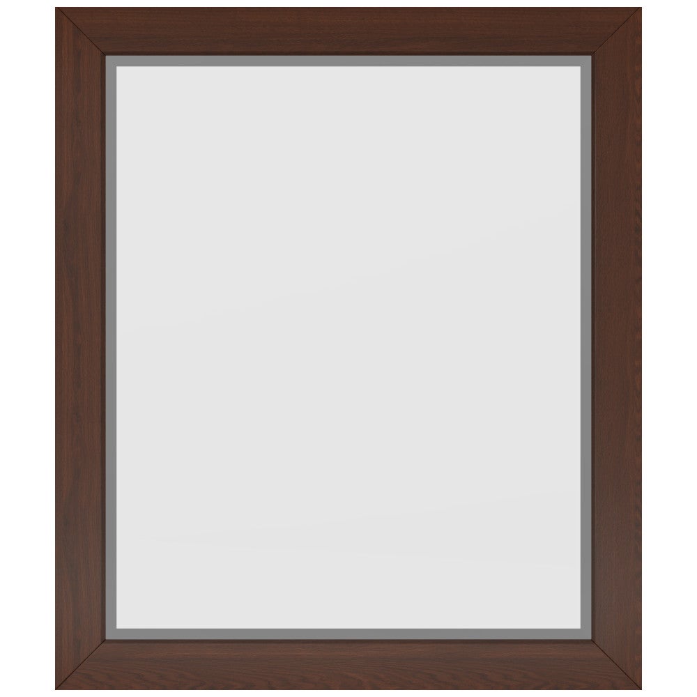 24 W x 1" D x 28" H Dark Walnut Cade mirror
