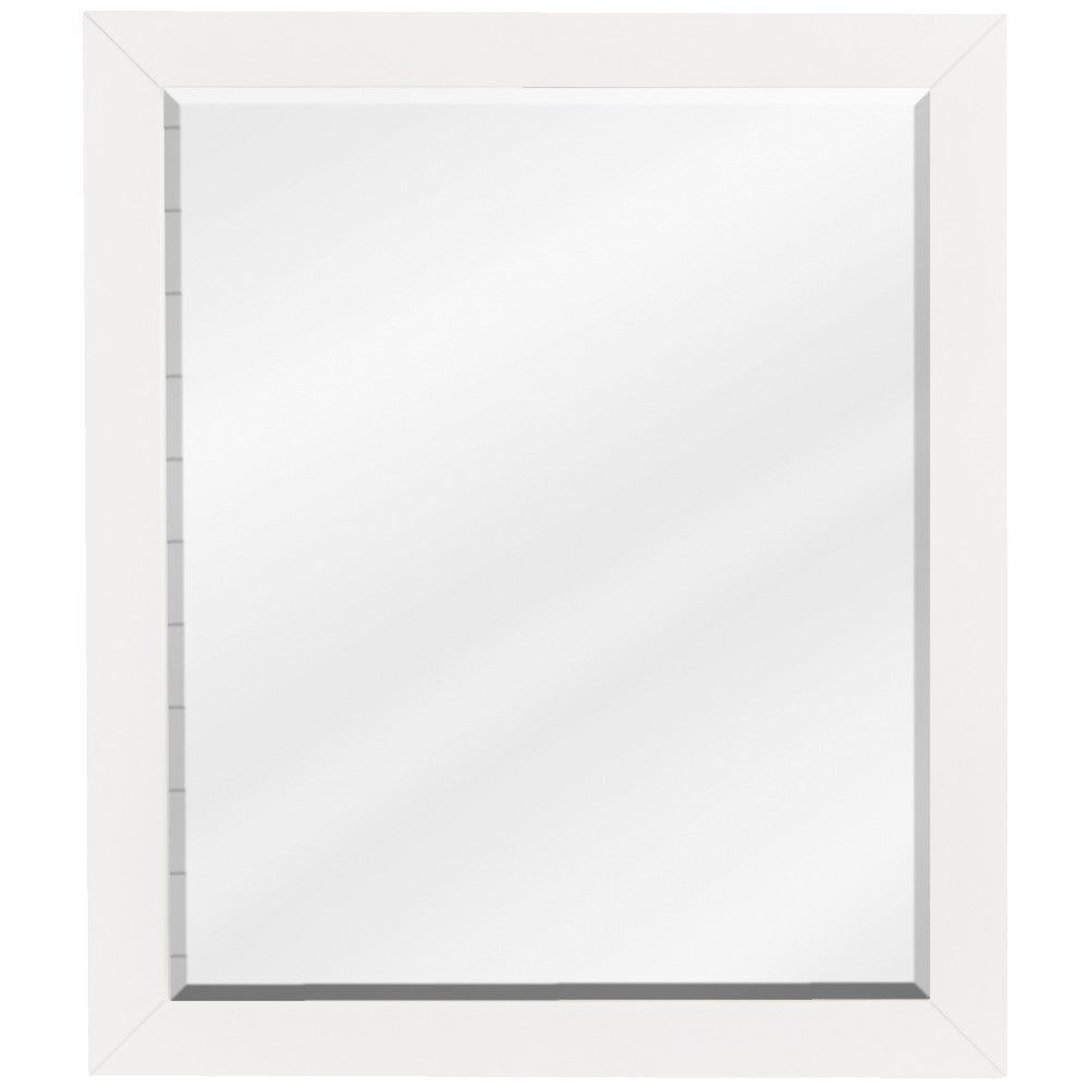 24 W x 1" D x 28" H White Cade mirror