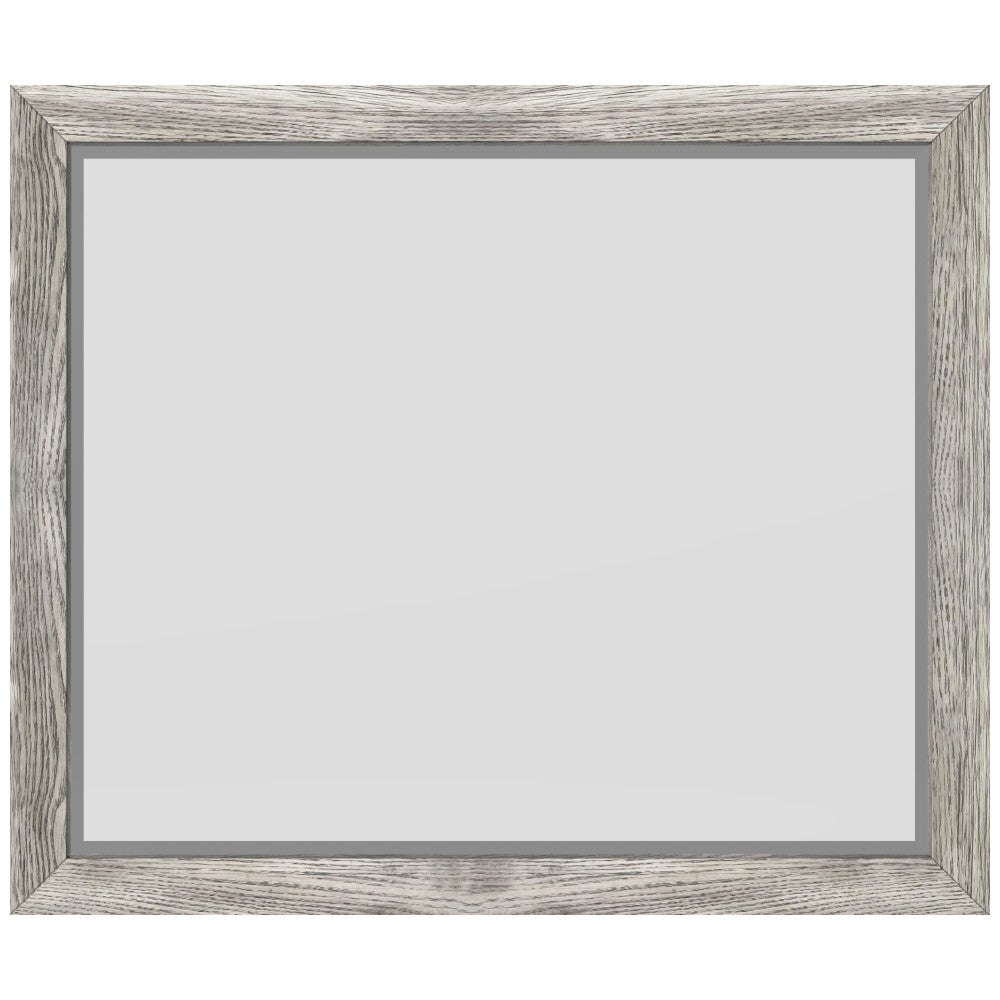33" W x 1" D x 28" H Weathered Grey Cade mirror