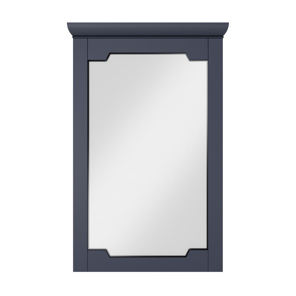 22" W x 1-1/2" D x 34" H Blue Steel Chatham mirror