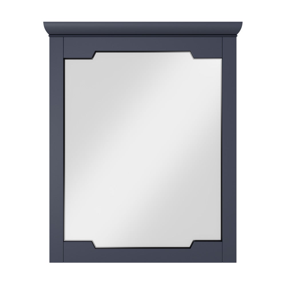 28" W x 1-1/2" D x 34" H Blue Steel Chatham mirror