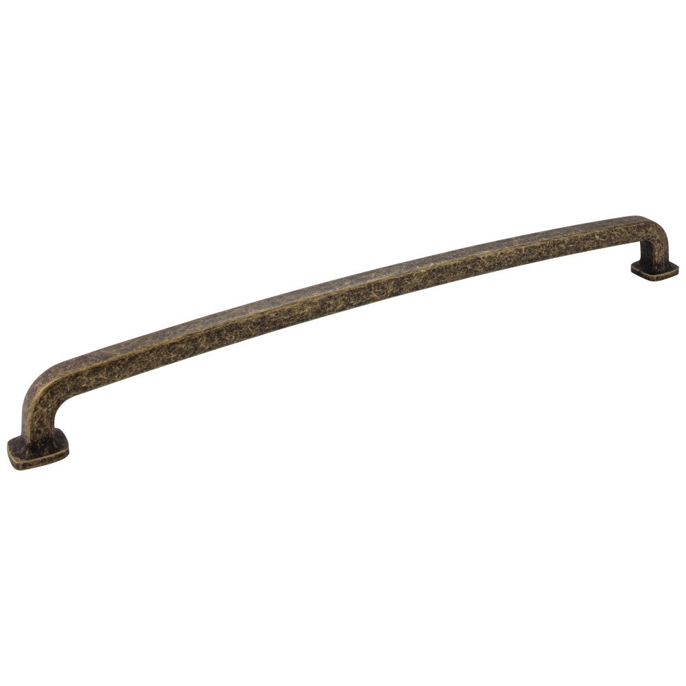18" Center-to-Center Distressed Antique Brass Belcastel 1 Appliance Handle